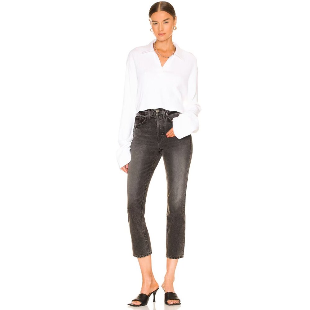 REVOLVE GRLFRND Karolina High Rise Straight Crop